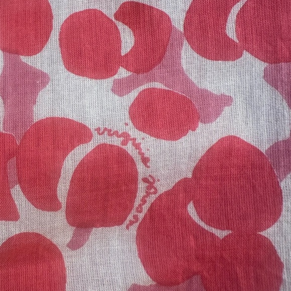 Virginia Johnson Pink Sheer Tunic Dress, Medium | Long Sleeve Beach Cover-Up - Picture 6 of 8